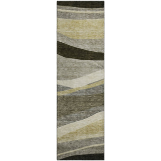 Piper Looms Mayfield Swirls AMF1098 Taupe Machine Washable Area Rug Runner Main Image