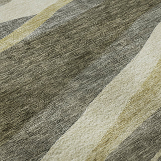 Piper Looms Mayfield Swirls AMF1098 Taupe Machine Washable Area Rug Swatch Image
