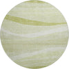 Piper Looms Mayfield Swirls AMF1099 Aloe Machine Washable Area Rug Round Main Image