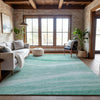 Piper Looms Mayfield Swirls AMF1099 Aqua Machine Washable Area Rug Lifestyle Image Feature