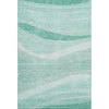 Piper Looms Mayfield Swirls AMF1099 Aqua Machine Washable Area Rug main image