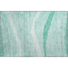 Piper Looms Mayfield Swirls AMF1099 Aqua Machine Washable Area Rug Scatter Main Image