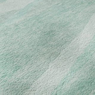 Piper Looms Mayfield Swirls AMF1099 Aqua Machine Washable Area Rug Swatch Image