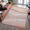 Piper Looms Mayfield Swirls AMF1099 Salmon Machine Washable Area Rug Lifestyle Image Feature