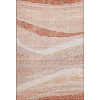 Piper Looms Mayfield Swirls AMF1099 Salmon Machine Washable Area Rug main image