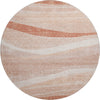 Piper Looms Mayfield Swirls AMF1099 Salmon Machine Washable Area Rug Round Main Image