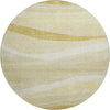 Piper Looms Mayfield Swirls AMF1099 Wheat Machine Washable Area Rug Round Main Image