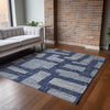 Piper Looms Mayfield Contemporary AMF110 Blue Machine Washable Area Rug Lifestyle Image Feature