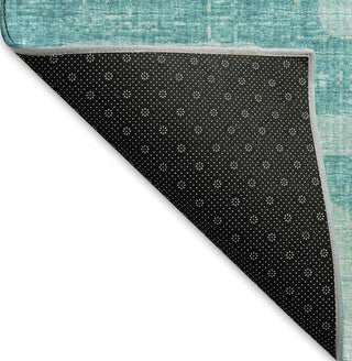 Piper Looms Mayfield Contemporary AMF110 Turquoise Machine Washable Area Rug Backing Image