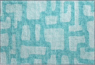 Piper Looms Mayfield Contemporary AMF110 Turquoise Machine Washable Area Rug Scatter Main Image