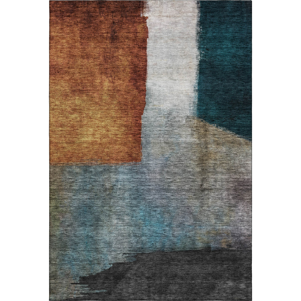 Piper Looms Mayfield Squares AMF1100 Copper Machine Washable Area Rug main image