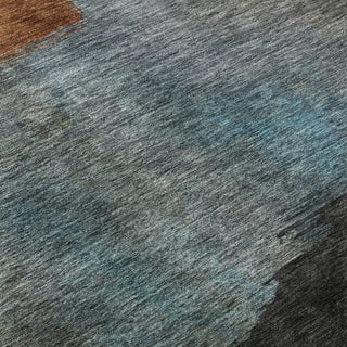 Piper Looms Mayfield Squares AMF1100 Copper Machine Washable Area Rug Swatch Image
