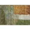 Piper Looms Mayfield Squares AMF1100 Green Machine Washable Area Rug Scatter Main Image