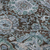 Piper Looms Mayfield Damask AMF1101 Chocolate Machine Washable Area Rug Swatch Image