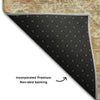 Piper Looms Mayfield Damask AMF1101 Khaki Machine Washable Area Rug Backing Image