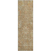 Piper Looms Mayfield Damask AMF1101 Khaki Machine Washable Area Rug Runner Main Image