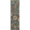 Piper Looms Mayfield Damask AMF1101 Navy Machine Washable Area Rug Runner Main Image