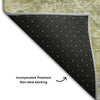 Piper Looms Mayfield Damask AMF1101 Sage Machine Washable Area Rug Backing Image