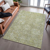 Piper Looms Mayfield Damask AMF1101 Sage Machine Washable Area Rug Lifestyle Image Feature