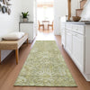 Piper Looms Mayfield Damask AMF1101 Sage Machine Washable Area Rug Runner Lifestyle Image Feature