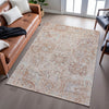 Piper Looms Mayfield Damask AMF1102 Coral Machine Washable Area Rug Lifestyle Image Feature