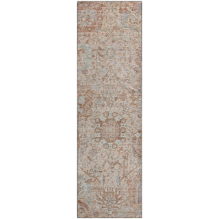 Piper Looms Mayfield Damask AMF1102 Coral Machine Washable Area Rug Runner Main Image