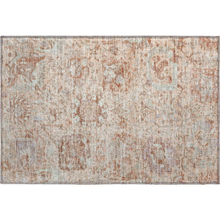 Piper Looms Mayfield Damask AMF1102 Coral Machine Washable Area Rug Scatter Main Image