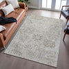 Piper Looms Mayfield Damask AMF1102 Ivory Machine Washable Area Rug Lifestyle Image Feature