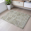 Piper Looms Mayfield Damask AMF1102 Ivory Machine Washable Area Rug Scatter Lifestyle Image Feature