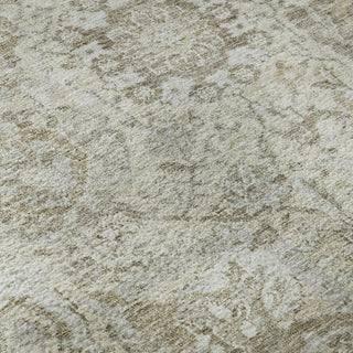 Piper Looms Mayfield Damask AMF1102 Ivory Machine Washable Area Rug Swatch Image