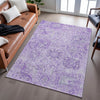 Piper Looms Mayfield Damask AMF1102 Lavender Machine Washable Area Rug Lifestyle Image Feature