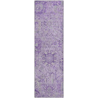 Piper Looms Mayfield Damask AMF1102 Lavender Machine Washable Area Rug Runner Main Image