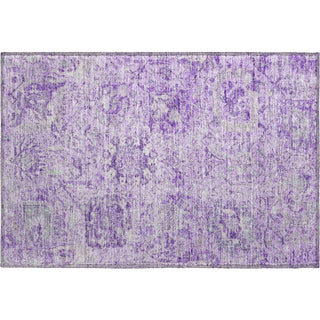Piper Looms Mayfield Damask AMF1102 Lavender Machine Washable Area Rug Scatter Main Image