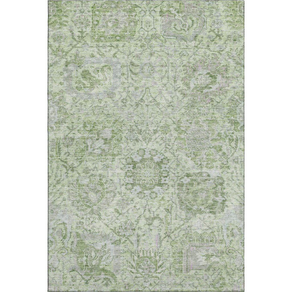 Piper Looms Mayfield Damask AMF1102 Mint Machine Washable Area Rug main image