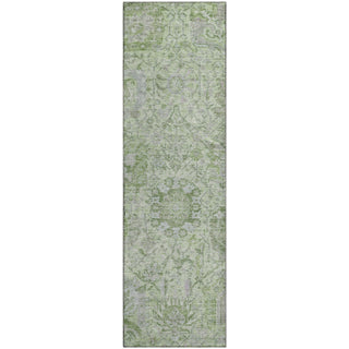 Piper Looms Mayfield Damask AMF1102 Mint Machine Washable Area Rug Runner Main Image