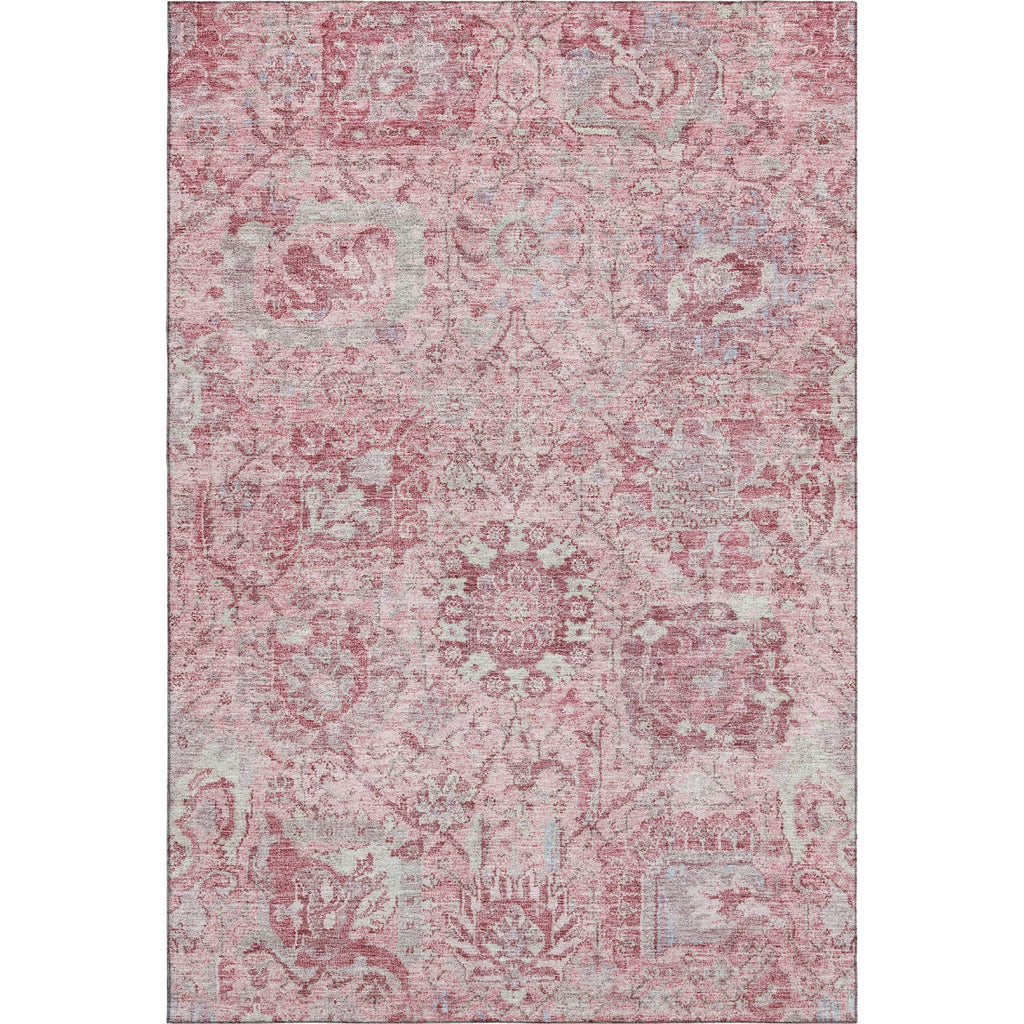 Piper Looms Mayfield Damask AMF1102 Pink Machine Washable Area Rug main image