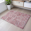 Piper Looms Mayfield Damask AMF1102 Pink Machine Washable Area Rug Scatter Lifestyle Image Feature