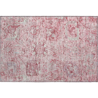 Piper Looms Mayfield Damask AMF1102 Pink Machine Washable Area Rug Scatter Main Image