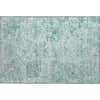 Piper Looms Mayfield Damask AMF1102 Teal Machine Washable Area Rug Scatter Main Image