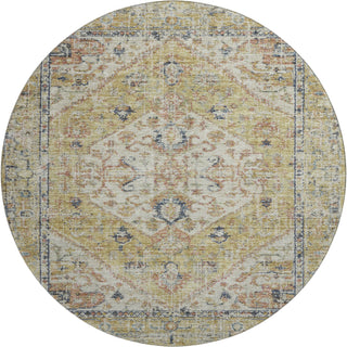 Piper Looms Mayfield Global AMF1103 Wheat Machine Washable Area Rug Round Main Image