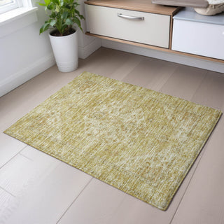 Piper Looms Mayfield Global AMF1104 Gold Machine Washable Area Rug Scatter Lifestyle Image Feature