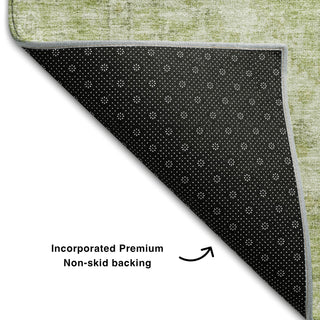 Piper Looms Mayfield Global AMF1104 Sage Machine Washable Area Rug Backing Image