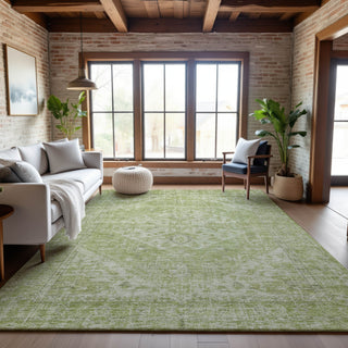 Piper Looms Mayfield Global AMF1104 Sage Machine Washable Area Rug Lifestyle Image Feature