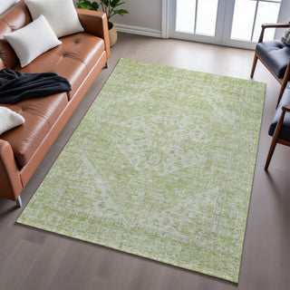 Piper Looms Mayfield Global AMF1104 Sage Machine Washable Area Rug Lifestyle Image Feature
