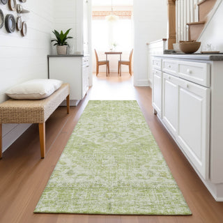 Piper Looms Mayfield Global AMF1104 Sage Machine Washable Area Rug Runner Lifestyle Image Feature