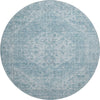Piper Looms Mayfield Global AMF1104 Sky Machine Washable Area Rug Round Main Image