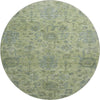 Piper Looms Mayfield Damask AMF1105 Aloe Machine Washable Area Rug Round Main Image