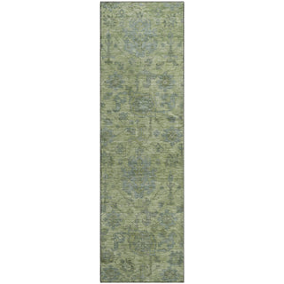Piper Looms Mayfield Damask AMF1105 Aloe Machine Washable Area Rug Runner Main Image