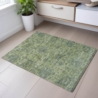 Piper Looms Mayfield Damask AMF1105 Aloe Machine Washable Area Rug Scatter Lifestyle Image Feature