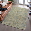 Piper Looms Mayfield Damask AMF1105 Beige Machine Washable Area Rug Lifestyle Image Feature